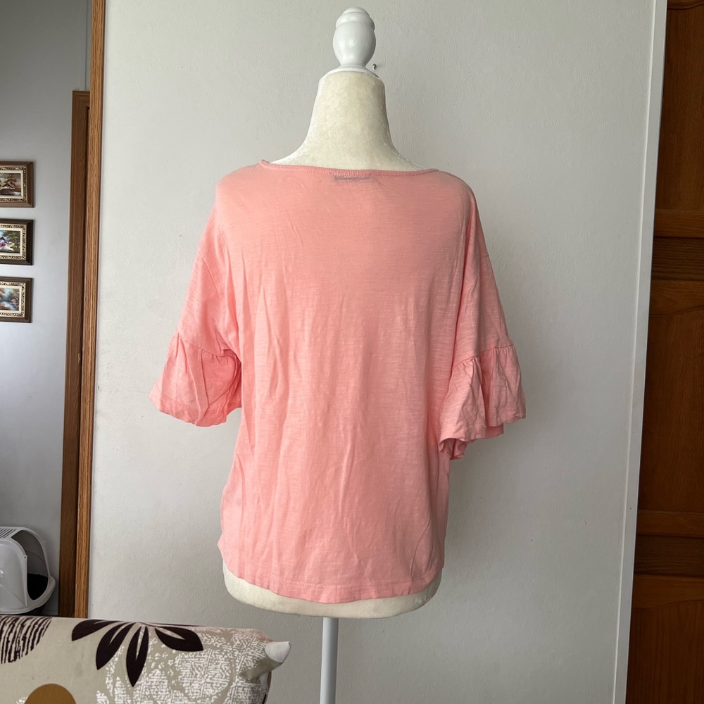🛑 ZARA Ruffle Sleeve Top❗️ - Picture 3 of 4